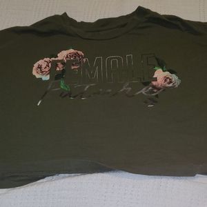 WOMENS CONVERSE MID CROP TOP SIZE LARGE